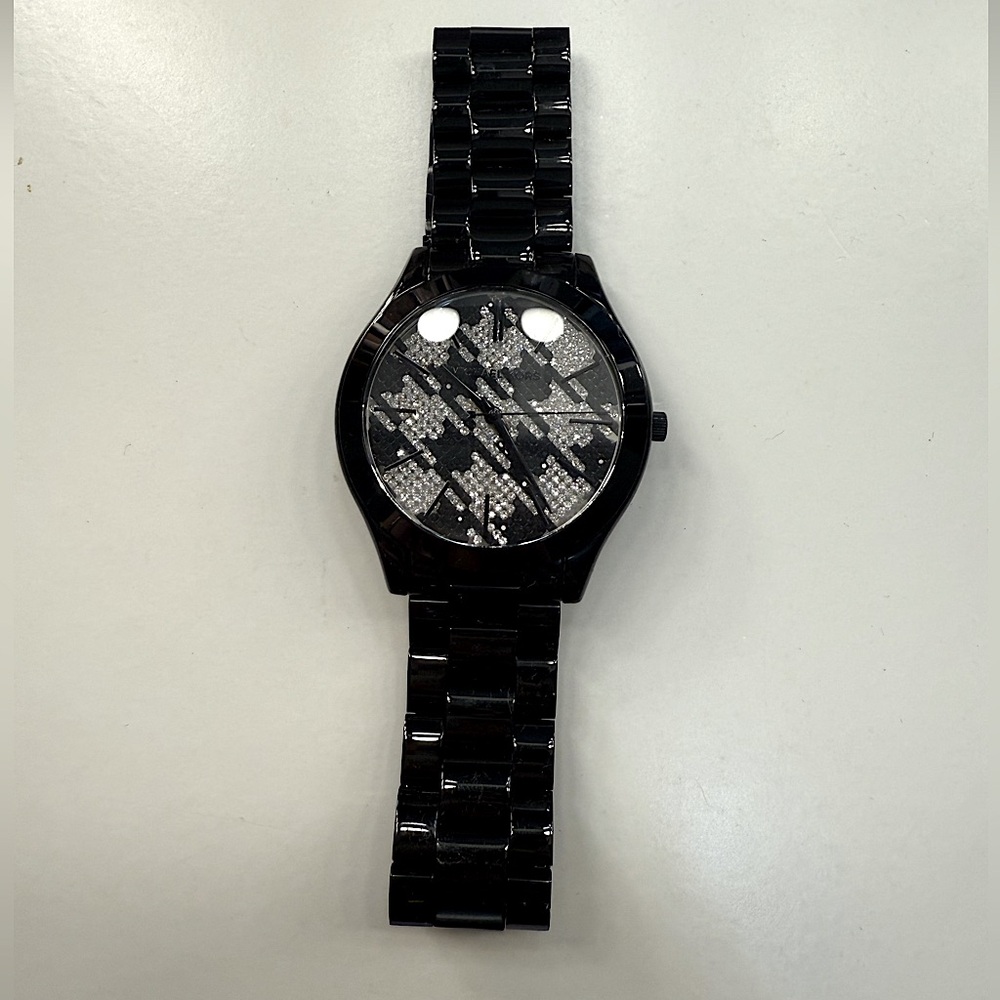 Michael Kors Runway Black Houndstooth Watch